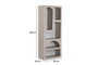 Hanah Home Estantería Estilo Mármol Travertino y Arenisca - 60x150x32 cm, Moderna, Melamina y MDF